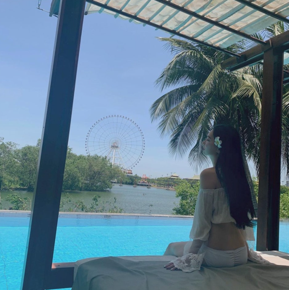 고예지 휴양지에서 한컷